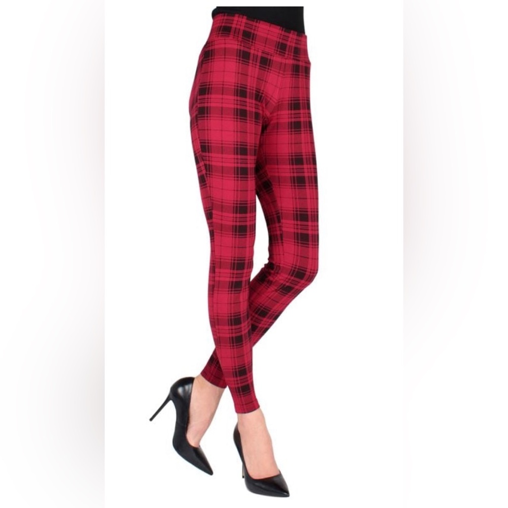 MeMoi Women’s S/M Tartan Shaping Leggings